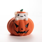 Fidget gato en calabaza de Halloween