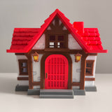 Casa 3D estilo isleño – 25 cm con árboles y puerta que se abre