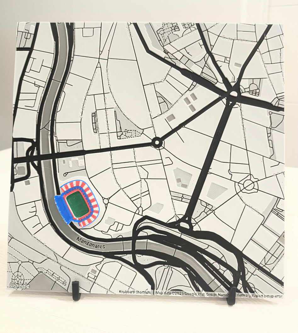 Mapa estadio de fútbol
